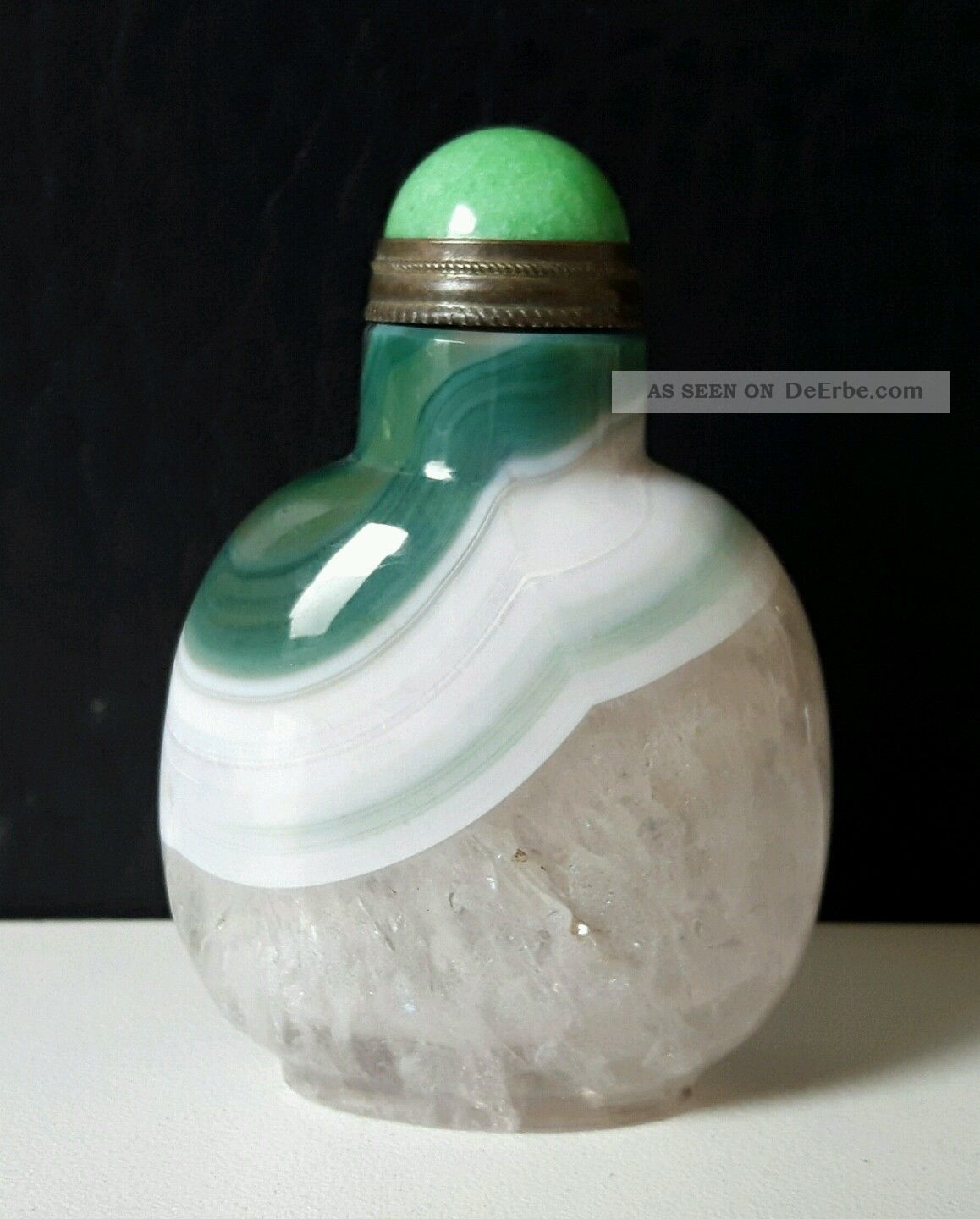 Chinesische Agate /achat Snuff Bottle (kombiversand) Entstehungszeit nach 1945 Bild