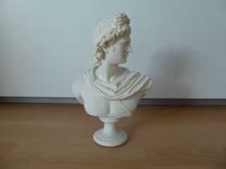 Griechische Skulptur Statue Apollon BÜste Alabaster Bild