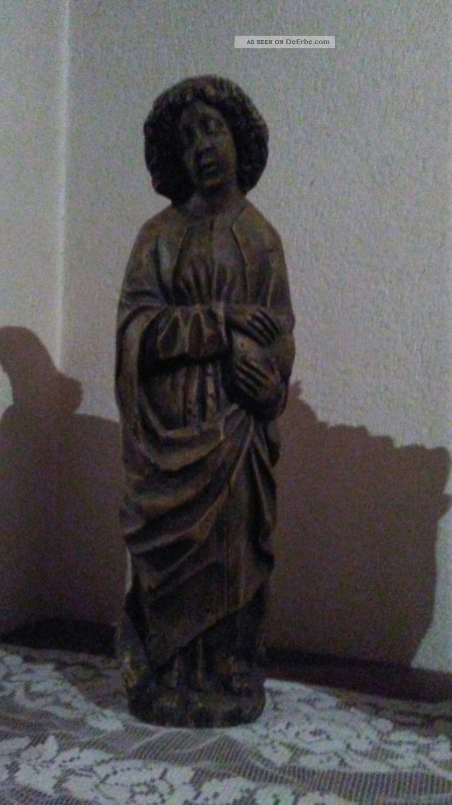 Aus Haushaltsauflösung Holzschnitzerei Heiligenfigur Apostel Johannes Skulpturen & Kruzifixe Bild
