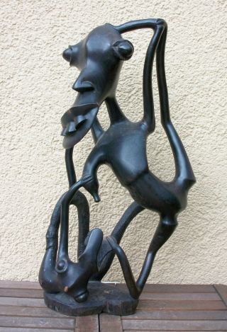 Makonde Figur (ebenholz,  Ebony) Aus Tansania,  African Art Bild