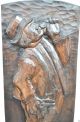 Alte Groß Holzschnitzerei Reliefbild Mann Mit Weinglas Und Krug Um 1920 Holzarbeiten Bild 1