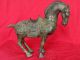 Qing - Dynastie (qianlong:1736 - 1795) Bronze - Statue Pferd 27cm X 23cm X 11cm Asiatika: China Bild 1