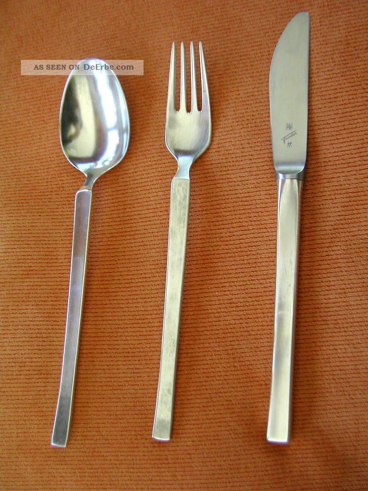 Tafelbesteck Wmf York 90er Silber Messer,  Gabel,  Löffel Objekte ab 1945 Bild