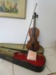 Dachbodenfund Uralt Geige Violine Um 1890 Einteiliger Rücken,  Bogen,  Kasten Musikinstrumente Bild 2