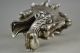 China Collectible Decorate Water God Old Tibet Silver Fish Dragon Jump Statue Volkskunst Bild 15
