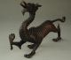 Chinese Zodiac Pure Bronze Myth Fengshui Dragon Head Statue Sculpture Volkskunst Bild 8