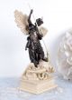 Historische Engelfigur Antik Skulptur Erzengel Michael & Teufel Antike Bild 2