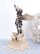 Historische Engelfigur Antik Skulptur Erzengel Michael & Teufel Antike Bild 3