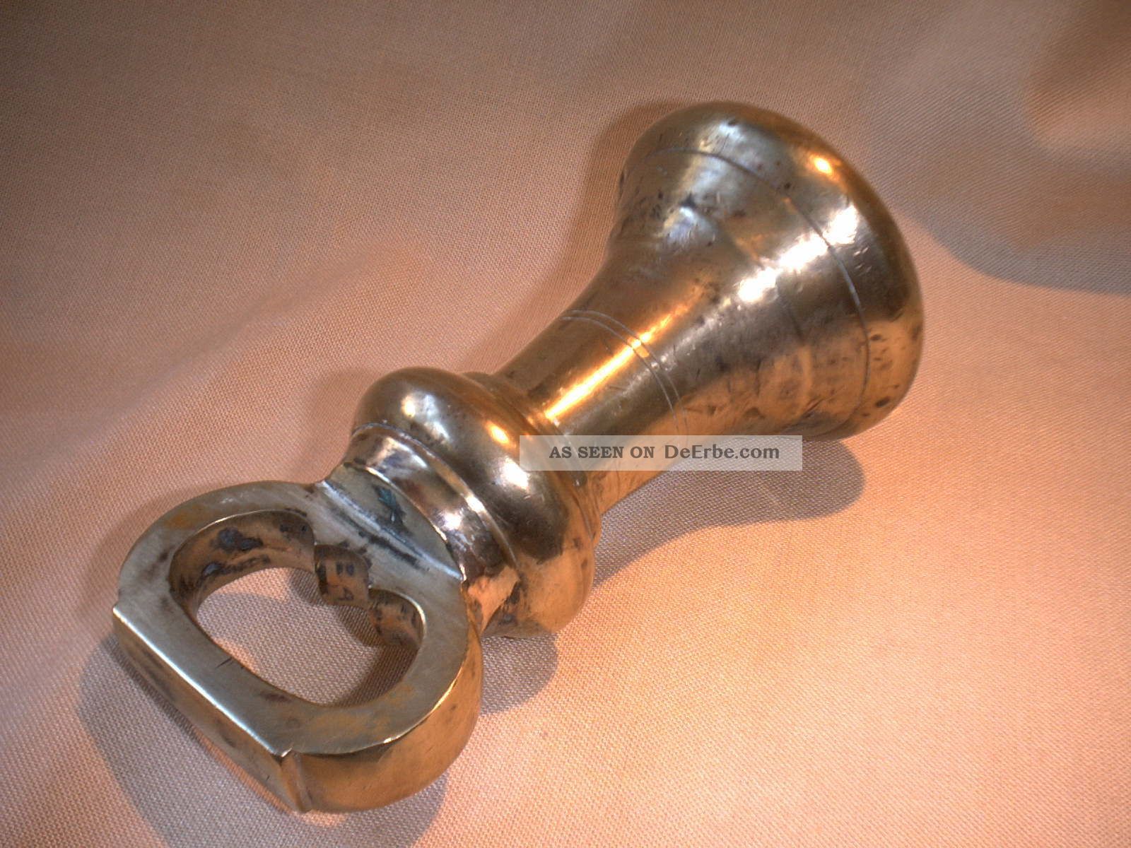 Antikes Engl.  Glocken Gewicht Aus Messing 1,  8 Kg Kaufleute & Krämer Bild