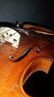 4/4 Alte Geige Violine Old Violin Mit Zettel Presenda Cello Bratsche Violoncello Musikinstrumente Bild 9