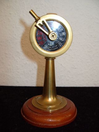Deko: Miniatur Schiffstelegraph,  Maschinentelegraph,  15 Cm Hoch,  Telegraf,  Nautik Bild