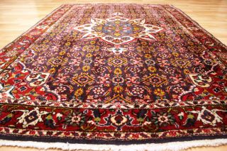 Handgeknüpfter Rosen Biedjar / Herati Orient Teppich Rug Carpet 214x137cm 4693 Bild