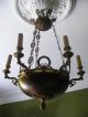 Empire Biedermeier Lampe Lüster Kronleuchter Bronze Teils Brünniert Mobiliar vor 1900 Bild 10