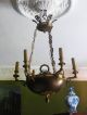 Empire Biedermeier Lampe Lüster Kronleuchter Bronze Teils Brünniert Mobiliar vor 1900 Bild 1