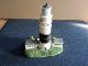 . Leuchtturm Miniatur.  Hoch Ca.  11 Cm,  Aus Polyresin,  Handbemalt. Maritime Dekoration Bild 1