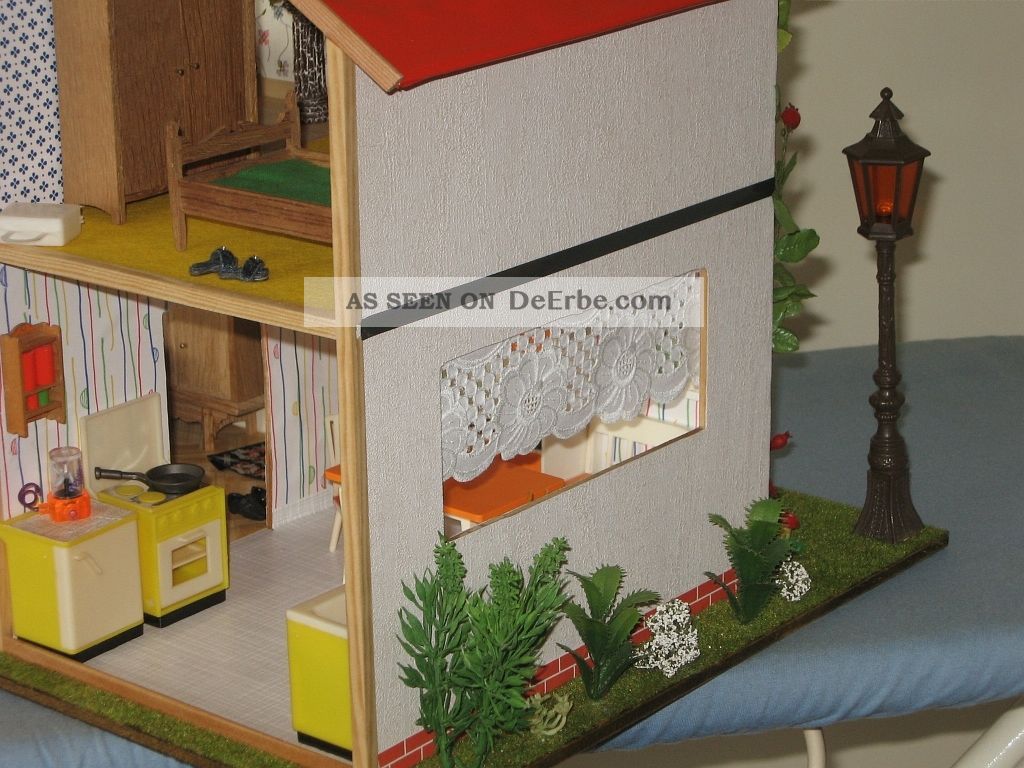 Haus Mit Garten, Eingerichtet Lisa, Lundby Möbel Puppenstube Puppenhaus