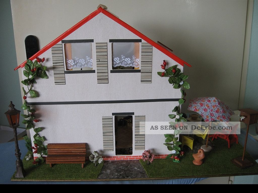Haus Mit Garten, Eingerichtet Lisa, Lundby Möbel Puppenstube Puppenhaus
