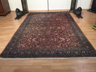 Sehr Schöne Alt Antik Handgeknüpftteppich Persisch Teppich 195 Xcm 300 Bild