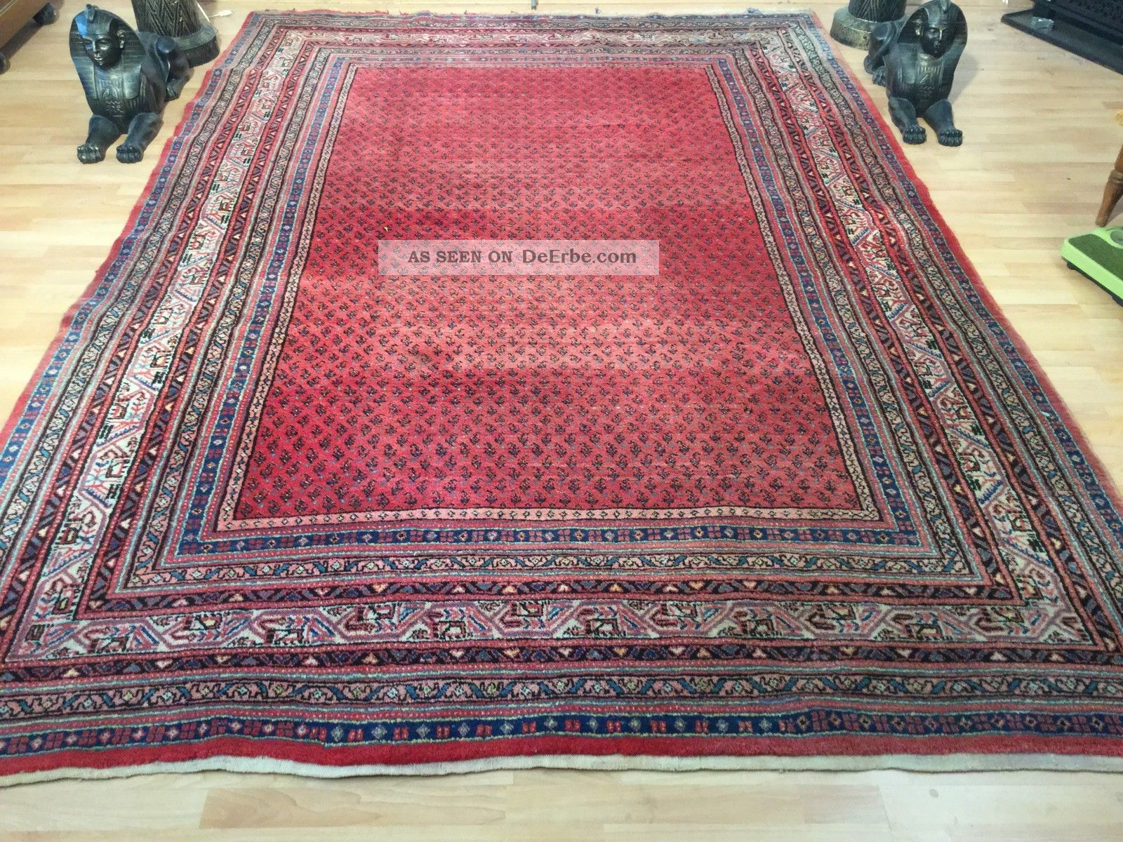 Sehr Schöne Alt Antik Handgeknüpftteppich Persisch Teppich 225 X 339 Cm Teppiche & Flachgewebe Bild
