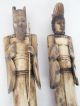 Ak129 Antike Figuren Aus Bein Höhe 29cm China Handgeschnitzt (2 StÜck) Um 1900 Asiatika: China Bild 3