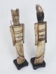 Ak129 Antike Figuren Aus Bein Höhe 29cm China Handgeschnitzt (2 StÜck) Um 1900 Asiatika: China Bild 4