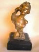 Kowalczewski - Bronze Sculpture - Young Girl - Art Nouveau Bronze Bild 3