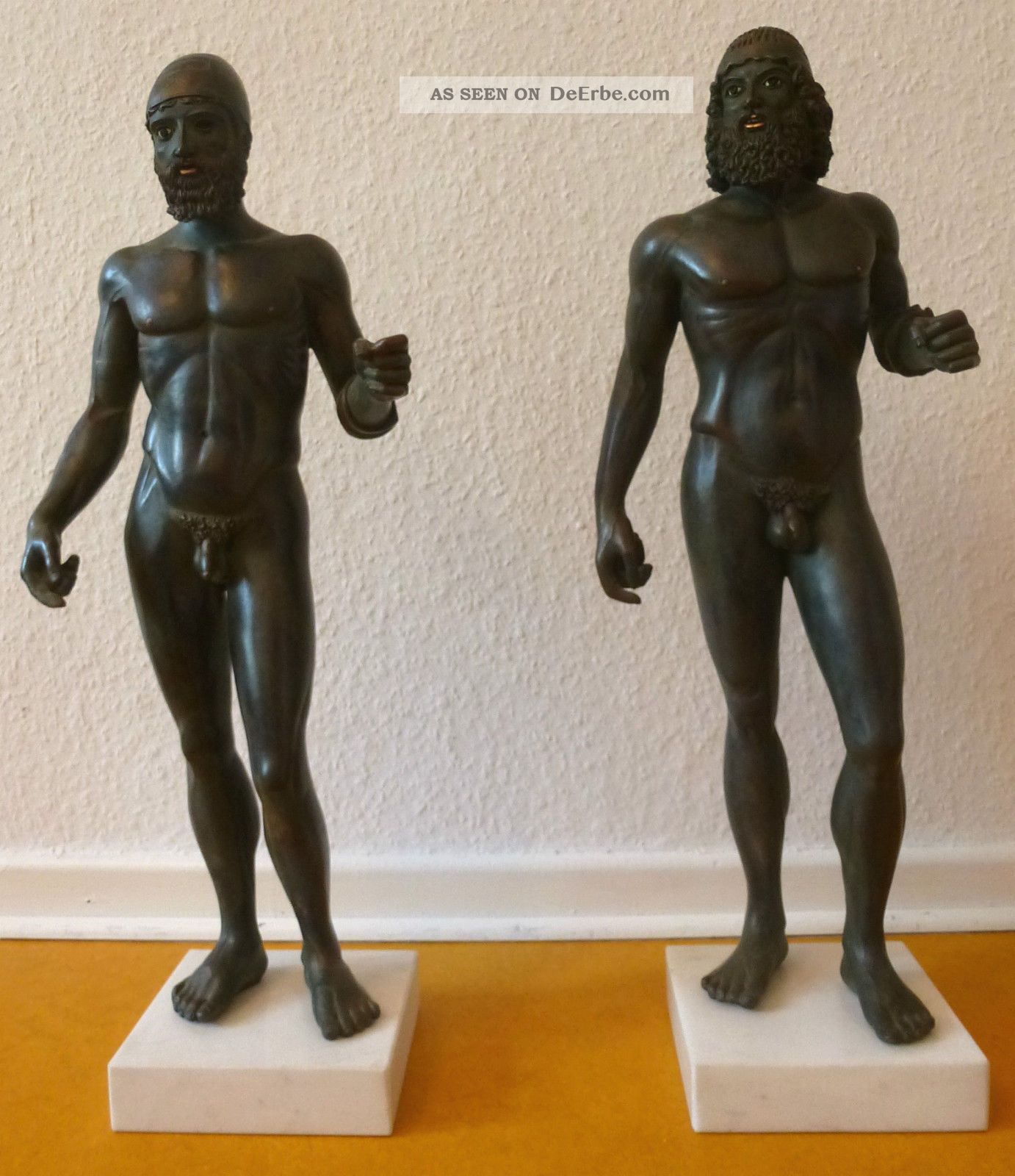 Kunstbronze Figuren Heroen Von Riace Ars Mundi Carlin Mit Zertifikat Np.  1350,  - Bronze Bild