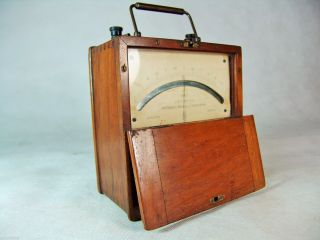Antik Messgerät Voltmeter Hartmann & Braun D.  R.  Patent Um 1910 Bild
