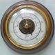 Älteres Barometer Von Barigo Mit Glas Und Echter Messing - Blende Auf Holzplatte Wettergeräte Bild 2