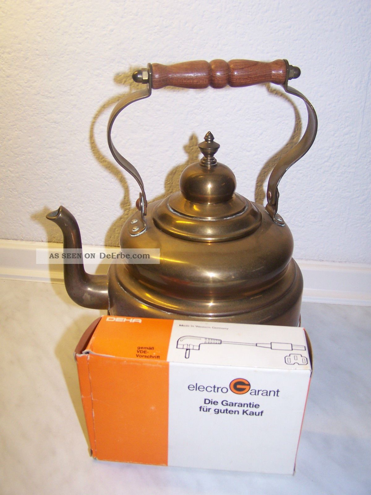 Elektrischer Wasserkessel Teekessel Petrotherm Mit Kabel 1000watt Haushalt Bild
