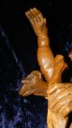 Holzfigur Barocker Engel Putto Geschnitzt 45cm Riesig Heiliger Skulptur Südtirol 1950-1999 Bild 7