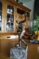 Metall Figur Fussballspieler Bronze? Skulptur Statue Büste Sculpture Bust 1900-1949 Bild 5