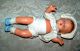 Niedliche Alte Babypuppe - Puppe Aus Masse Mit Igodikopf - Gemarkt B.  N.  D.  London Puppen & Zubehör Bild 4
