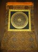 Traum - Thangka Feines Mantra Mandala In Brokat Aus Nepal Mit Viel Gold 77x47cm Entstehungszeit nach 1945 Bild 1