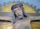 Kreuzigungsszene_wand Altar_gemarkt_um 1930_altar_figuren_jesus_maria_johannes Skulpturen & Kruzifixe Bild 1