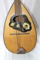 Uralte Holz Mandoline Bauch Mandoline Dekorativ Um 1930 /50 Musikinstrumente Bild 1