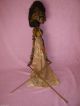 Alte Wayang Golek Xxl Holz Puppe Stabpuppe Marionette Mit Haare Handarbeit Entstehungszeit nach 1945 Bild 6
