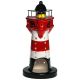 Roter Sand Leuchtturm Windlicht Teelicht Ca.  21 Cm Maritime Dekoration Bild 1