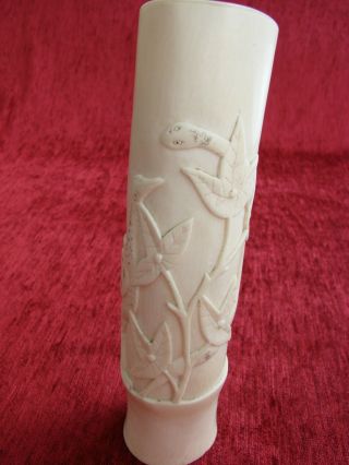 Pinselhalter,  Vase,  Echtes Bein,  Fine Bone,  21,  5 X 8 Cm,  385g, Bild
