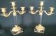 Antikes Paar Empire Stil Bronze Kristall Kandelaber Kerzenleuchter Um 1870 Antike Originale vor 1945 Bild 6