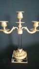 Antikes Paar Empire Stil Bronze Kristall Kandelaber Kerzenleuchter Um 1870 Antike Originale vor 1945 Bild 7