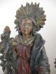 Alte Figurengruppe,  Hl.  Wandel,  Hl.  Familie,  Maria,  Josef,  Jesus,  Barock,  33 Cm Skulpturen & Kruzifixe Bild 3