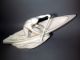 Alte Art Deco Figur Kanute Kanufahrer Keramik Skulptur 1930 Antik Boot Sportler 1920-1949, Art Déco Bild 3