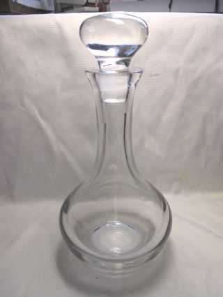 Nachlass Wunderschön Schwere Karaffe Aus Glas Glasflasche Stöpsel Elegant Top Bild