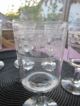 7 Stück Alte Weingläser Mundgeblasen,  Zisiliert,  Verschliffener Abriss Glas & Kristall Bild 2