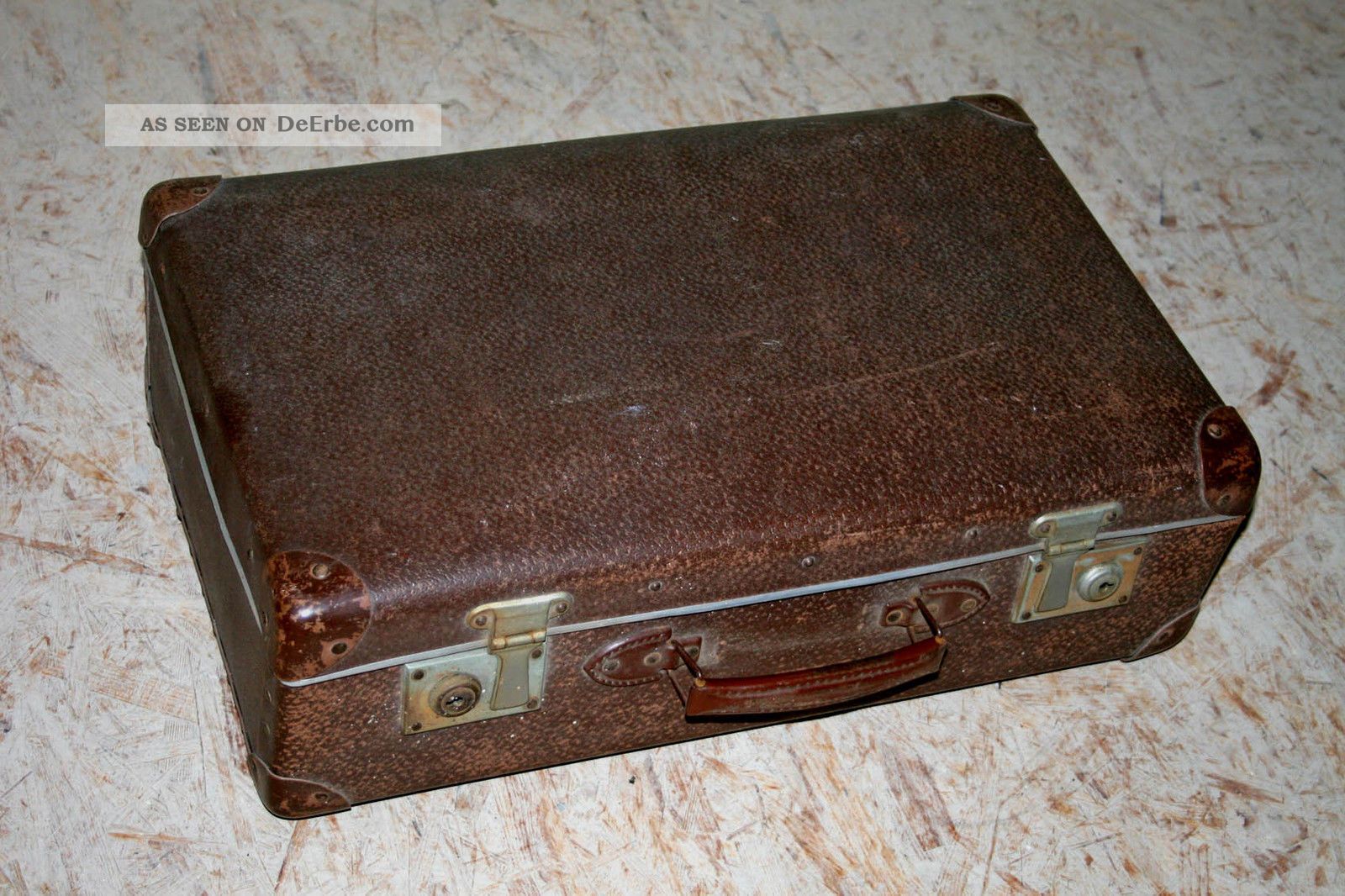 Vintage Reisekoffer Hartschale Koffer 55x33x17cm Schaufenster Oldtimer Deko