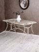Couchtisch Gartentisch Weiss Metalltisch Garten Tisch Shabby Chic Stilmöbel nach 1945 Bild 1
