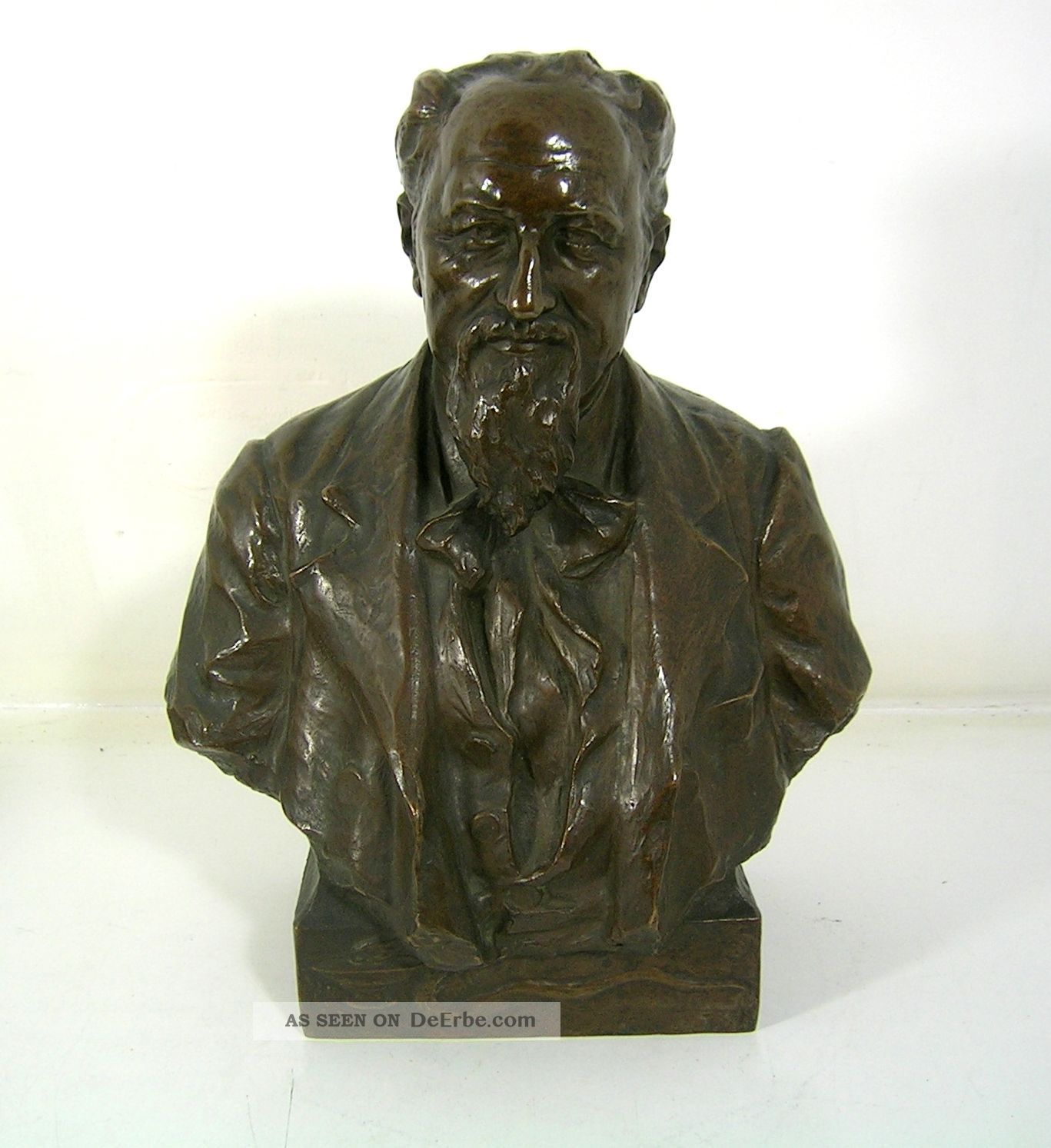 Schöne Büste V.  R.  Kauffungen 1901,  Statue Herrmann Von Widerhofer,  Signiert,  Bronze 1900-1949 Bild