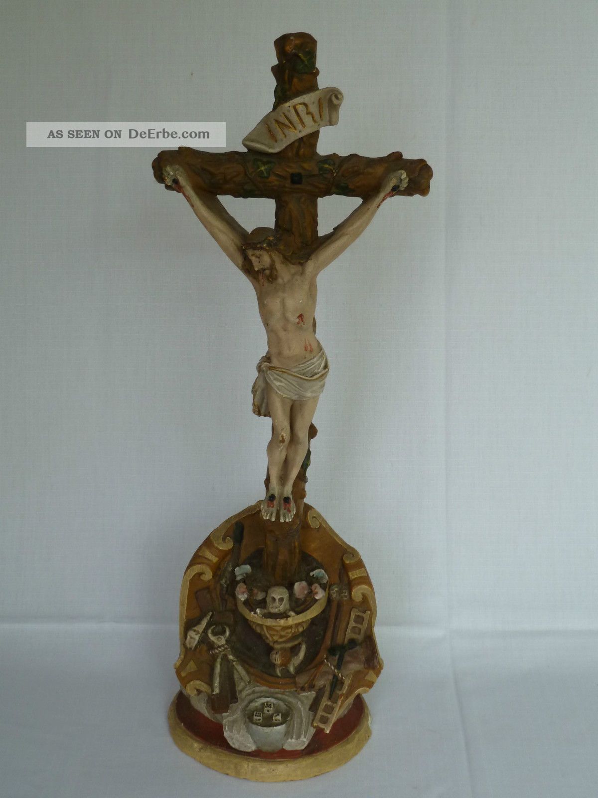 Altes Kreuz Kruzifix Christuskreuz Standkreuz Skulpturen & Kruzifixe Bild