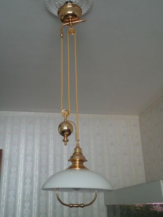 Stilvolle Vergoldete Zuglampe Deckenlampe Deckenleuchte Im Jugendstil Top Bild